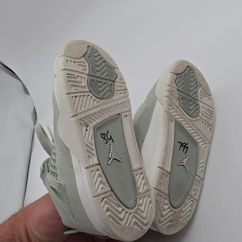 Jordan 4 Retro Kids Size 10C Seafoam Green HV4384-003 Toddler Youth Size 6C